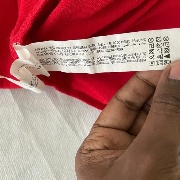 Zara Calve Length Statement short sleeve red  T-shirt Dress S - Picture 3 of 5